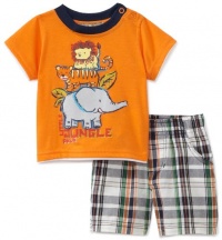 Kids Headquarters Baby-boys Newborn Jungle Top and Short Set, Orange, 3-6 Months Kids Headquarters Baby-boys Newborn Jungle Top and Short Set, Orange, 3-6 Months