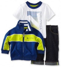 Nautica Sportswear Kids Baby-boys Infant Zipup Jacket Set, Dark Blue, 12-18 Months Nautica Sportswear Kids Baby-boys Infant Zipup Jacket Set, Dark Blue, 12-18 Months