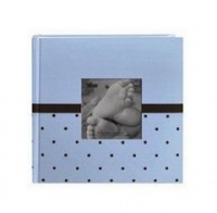 Pioneer Embroidered 200 Pocket Frame Fabric Cover Photo Album, Baby Blue Pioneer Embroidered 200 Pocket Frame Fabric Cover Photo Album, Baby Blue