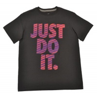 NIKE Boys' Just Do It T-shirt Dark Gray-Medium NIKE Boys' Just Do It T-shirt Dark Gray-Medium