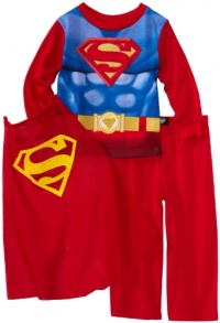 Ame Sleepwear Boys Superman Pajama Set with Cape, Multi, 2T Ame Sleepwear Boys Superman Pajama Set with Cape, Multi, 2T
