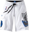 Quiksilver Boys 8-20 Mavericks Nba Boardshort, White, 30