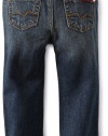 7 For All Mankind Baby-Boys Infant Standard Jean, New York Dark, 18 Months