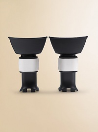 This adapter provides a safe and easy connection between the Britax-Römer car seat and the Bugaboo Cameleon. They are designed with a quick and simple click and go system. This innovation will give parents another option for the Bugaboo 3-in-1 travel system, making it even easier to move around in comfort and to transfer your sleeping child between the car and the stroller.Lightweight aluminum and plasticCar seat can face forward or backward on chassisImported This adapter provides a safe and easy connection between the Britax-Römer car seat and the Bugaboo Cameleon. They are designed with a quick and simple click and go system. This innovation will give parents another option for the Bugaboo 3-in-1 travel system, making it even easier to move around in comfort and to transfer your sleeping child between the car and the stroller.Lightweight aluminum and plasticCar seat can face forward or backward on chassisImported