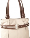 Tignanello Soft Cinch Tote,Sand/Dark Brown,One Size