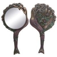 Art Nouveau Collectible Mermaid Hand Mirror Nymph Decoration Art Nouveau Collectible Mermaid Hand Mirror Nymph Decoration
