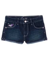 Her heart will pitter-patter when she sees these sweet Levi's denim shorts that come with a pocket full of love. (Clearance) Her heart will pitter-patter when she sees these sweet Levi's denim shorts that come with a pocket full of love. (Clearance)