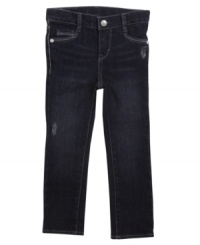 Stylish sequin accents on these Julia skinny jeans from Levi's will give her a sweet style. Stylish sequin accents on these Julia skinny jeans from Levi's will give her a sweet style.