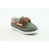 Ralph Lauren Sander EZ Infant Baby Boys Size 9 Green Canvas Boat Shoes