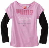 Puma - Kids Girls 2-6X Studded Slider Shirt, Purple, 3T Puma - Kids Girls 2-6X Studded Slider Shirt, Purple, 3T