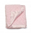 Kids Line Faux Fur/Satin Blanket, Pink