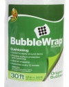 Duck Brand Bubble Wrap Protective Packaging, 12-Inch Wide Roll, 30-Feet x 0.18 Inches, Clear (10230)