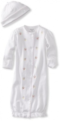 Little Me Baby-girls Newborn Dainty Gown And Hat, White, 0-3 Months Little Me Baby-girls Newborn Dainty Gown And Hat, White, 0-3 Months