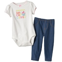 Carter's Girls Mommy's Little Cupcake Bodysuit and Jeggings 2 Piece Set (9 months)
