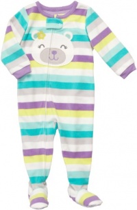 Carter's Infant Footed Fleece Sleeper - Bear w Green Flower-24 Months Carter's Infant Footed Fleece Sleeper - Bear w Green Flower-24 Months