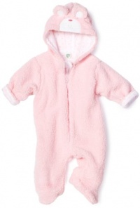 Little Me Baby Girls One Piece Little Pink Bear Adorable Plush Pram Suit - 3-6 Months Little Me Baby Girls One Piece Little Pink Bear Adorable Plush Pram Suit - 3-6 Months