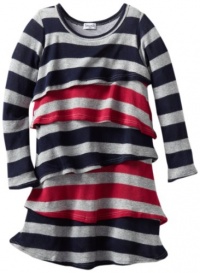Splendid Littles Girls 2-6X Platinum Rugby Stripe Dress, Nav/Raspry, 4/5 Splendid Littles Girls 2-6X Platinum Rugby Stripe Dress, Nav/Raspry, 4/5