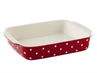 Spode Baking Days Red  Rectangular Handled Bake and Serve Dish