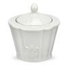 Portmeirion Fleur De Lys Grey Covered Sugar