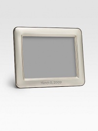 A picture-perfect tabletop design from Barcelona's famed silversmiths, crafted with heirloom detail and rounded corners in gleaming sterling silver. Fits horizontal photosMade in SpainDIMENSION INFORMATION4 X 6 (5 X 7 overall)5 X 7 (7 X 9 overall)8 X 10 (10 X 12 overall)FOR PERSONALIZATION Select a quantity, then scroll down and click on PERSONALIZE & ADD TO BAG to choose and preview your personalization options. A picture-perfect tabletop design from Barcelona's famed silversmiths, crafted with heirloom detail and rounded corners in gleaming sterling silver. Fits horizontal photosMade in SpainDIMENSION INFORMATION4 X 6 (5 X 7 overall)5 X 7 (7 X 9 overall)8 X 10 (10 X 12 overall)FOR PERSONALIZATION Select a quantity, then scroll down and click on PERSONALIZE & ADD TO BAG to choose and preview your personalization options.