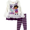 Dora The Explorer Girls 2-6X 2 Piece Dora Its Me Dora Legging Set