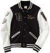 True Religion Boys 2-7 Richie Varsity Jacket, Navy, Medium