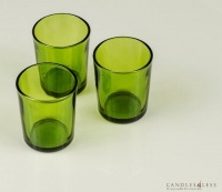 Green Glass Votive Candle Holders (Set of 12) Green Glass Votive Candle Holders (Set of 12)
