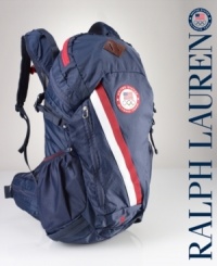 Emboldened with country details to celebrate Team USA's participation in the 2012 Olympics, a durable backpack is rendered in sleek nylon ripstop with sturdy webbing and mesh trim for rugged go-anywhere style. Emboldened with country details to celebrate Team USA's participation in the 2012 Olympics, a durable backpack is rendered in sleek nylon ripstop with sturdy webbing and mesh trim for rugged go-anywhere style.