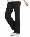 A fashionably affordable price makes these Style&co. Sport pants a must-have for every closet. Subtle piping and a relaxed fit update the look.