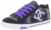 DC Kids Chelsea TX Skate Shoe (Little Kid/Big Kid),Black/Purple,4 M US Big Kid