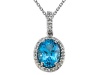 Genuine Blue Topaz Pendant by Effy Collection® LIFETIME WARRANTY