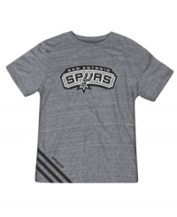Sport your favorite team's gear with this court-ready San Antonio Spurs tee from adidas. Sport your favorite team's gear with this court-ready San Antonio Spurs tee from adidas.
