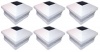 Tricod PL245 Plastic White Square Post Fence Mount, 6-Pack