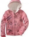 True Religion Girls 2-6X Hand Drawn Classic Hoodie, Fuschia, M