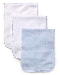 Bundled in a cute logo bag, these soft and absorbent burp cloths from Kissy Kissy are perfect for life's little clean-ups. Bundled in a cute logo bag, these soft and absorbent burp cloths from Kissy Kissy are perfect for life's little clean-ups.