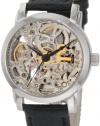 Akribos XXIV Women's AKR431SS Stainless Swiss Automatic Skeleton Watch