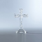 The elegant diamond cuts etched into our Standing Cross are simply divine. Both spiritual and beautiful, this heavenly collectible makes an excellent gift for an engagement party.
