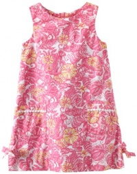Lilly Pulitzer Girls 2-6x Little Lilly Classic Shift Dress, Resort White Big Garden By The Sea, 6 Lilly Pulitzer Girls 2-6x Little Lilly Classic Shift Dress, Resort White Big Garden By The Sea, 6