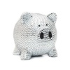 Trumpette Rhinestone Piggy Bank - Silver
