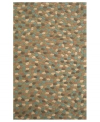 Like the dappled floor of a natural spring, the Earth River rug from the Gallia collection is delight to behold. With a richly textured surface that can only be created through intricate hand carving, the rug offers a pebble motif in organic browns and blues for an inspiring addition to your decor. Like the dappled floor of a natural spring, the Earth River rug from the Gallia collection is delight to behold. With a richly textured surface that can only be created through intricate hand carving, the rug offers a pebble motif in organic browns and blues for an inspiring addition to your decor.