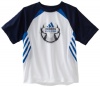 adidas Boys 2-7 Feel The Heat Top, White/Navy, 6