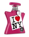 To celebrate the debut of the I Love New York by Bond No. 9 eau de parfum collection, we're offering a limited edition with a detachable silver heart charm on a chain. So here at last is a wearable symbol of your love for the Empire State. Notes of mandarin zest, spicy nutmeg, blueberry accord, roses, pink peonies, patchouli, musk, vanilla, sandalwood and leather accord. 3.4 oz.