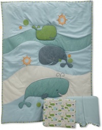 MiGi 3 Piece Crib Set, Little Whales MiGi 3 Piece Crib Set, Little Whales