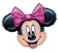 Minnie Mouse Head 28 Jumbo Foil Balloon Minnie Mouse Head 28 Jumbo Foil Balloon