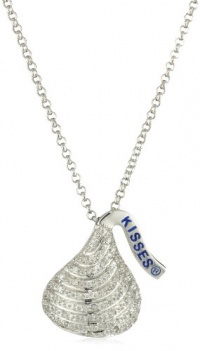 Hershey Jewelry Sterling Silver White Diamonds 0.172 cttw Large Flat Back Pendant Hershey Jewelry Sterling Silver White Diamonds 0.172 cttw Large Flat Back Pendant