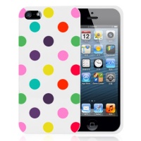 MiniSuit Polka Dot Soft Rubberized Case Cover for iPhone 5 (Multi Rainbow) MiniSuit Polka Dot Soft Rubberized Case Cover for iPhone 5 (Multi Rainbow)