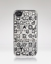 Gritty-pretty: this MARC BY MARC JACOBS iPhone case is tagged in a dreamy, graffiti-inspired print.