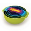 Joseph Joesph fancifies your essential kitchenware with these bright and colorful measuring cups and bowls that nest inside each other for compact storage. With a wide range of sizes, you're sure to give these vibrant tools a lot of use.