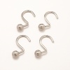 Clean, stylish metal hooks complement any curtain or decor.