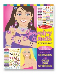 Melissa & Doug Jewelry and Nails Glitter Collection Sticker Pad Melissa & Doug Jewelry and Nails Glitter Collection Sticker Pad